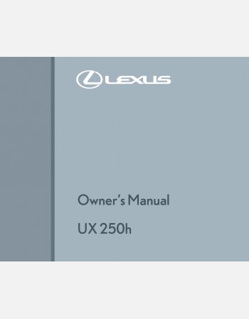 lexus ux250h 2020-2021 owners manual